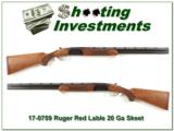 Ruger Red Label 20 Gauge XX Wood mint 26in IC and MOD - 1 of 4