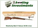 Weatherby Mark V Deluxe 9-lug 30-06 in box! - 1 of 4