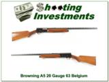Browning A5 20 Gauge 63 Belgium VR - 1 of 4