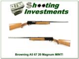 Browning A5 20 Magnum 67 Belgium Blond and MINT! - 1 of 4