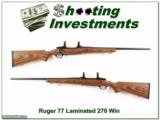 Ruger 77 270 Winchester Laminated stock - 1 of 4