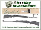 WEATHERBY Mark V Dangerous Game 416 Rem Mag in box - 1 of 4