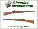 CZ 550 Safari Classics 416 Rigby XX Wood! - 1 of 4
