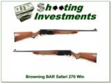 Browning BAR Safari Mark II 270 Winchester Exc Cond! - 1 of 4