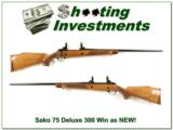 Sako 75 Deluxe in 300 Winchester Magnum as new! - 1 of 4