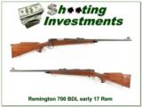 Remington BDL 700 17 Rem older pressed checkering - 1 of 4