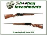 Browning BAR Safari 270 Win as new! - 1 of 4