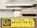 Colt Python 4in Polished Nickel 1976 in box! - 4 of 4
