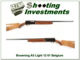 Browning A5 Light 12 61 Belgium Exc Cond! - 1 of 4