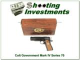 Colt 1911 Government Mark IV Series 70 45 ANIB - 1 of 4