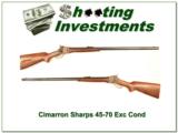 Sharps Cimarron Pedersoli 45-70 Single shot Exc Cond! - 1 of 4