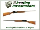 Browning A5 Sweet Sixteen 71 Belgium Vent Rib! - 1 of 4