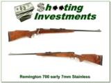 Remington 700 ADL early pressed checkering Stainless 7mm - 1 of 4