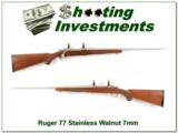 Ruger 77 Stainless Walnut 7mm Rem Mag - 1 of 4