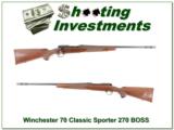Winchester Model 70 Classic Sporter 270 w BOSS - 1 of 4