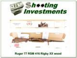 Ruger 77 RSM in 416 Rigby XX Wood in BOX! - 1 of 4