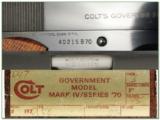 Colt 1911 Government Mark IV Series 70 45 ANIB - 4 of 4