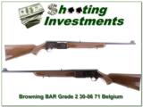 Browning BAR Grade II 71 Belgium 30-06 near new! - 1 of 4