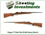 Ruger 77 Red Pad Tang Safety 25-06 with Varmint Barrel! - 1 of 4