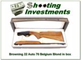 Browning 22 Auto 70 Belgium Blond in box! - 1 of 4