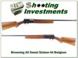 Browning Sweet Sixteen 64 Belgium RARE 26in Cylinder - 1 of 4