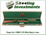 Ruger No. 1 RMEF 270 Wthy in case! - 1 of 4