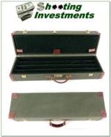 Green Canvas and Leather 4-barrel set shotgun case - 1 of 2