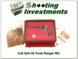 Colt SAA 45 7.5in Texas Ranger New in Display Case! - 1 of 4