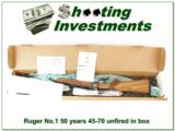 Ruger No.1 45-70 50 Years NIB XX Wood - 1 of 4