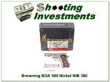 Browning BDA 380 Nickel NIB! - 1 of 4