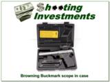 Browning Buck Mark 5.5in stainless target barrel scope - 1 of 4