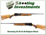 Browning A5 20 Ga 66 Belgium Blond 26in IC - 1 of 4