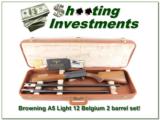 Browning A5 Light 12 70 Belgium 2-barrel set! - 1 of 4