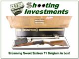 Browning A5 Sweet Sixteen 71 Belgium 26in IC in box! - 1 of 4