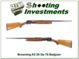 Browning A5 20 Ga 70 Belgium 26in IC Vent Rib! - 1 of 4
