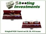 Krieghoff K20 3 barrel set 20, 28 & 410 in case - 1 of 4