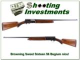 Browning Sweet Sixteen 56 Belgium Exc Cond! - 1 of 4