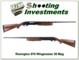 Remington 870 Wingmaster 20 Magnum pressed checkering Exc Cond! - 1 of 4