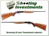 Browning 22 Auto 59 Belgium Thumbwheel collector! - 1 of 4
