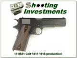 Colt 1911 1918 beautiful condition! - 1 of 4