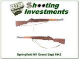 Springfield M1 Grand Sept 1942 production Exc Cond! - 1 of 4