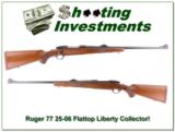 Ruger 77 Flattop Roundtop RS 25-06 LIBERTY near new! - 1 of 4