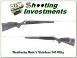 Weatherby Mark V Stainless 340 Wthy USA - 1 of 4