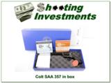 Colt SAA 4.75in blued case colored 357 NIB! - 1 of 4