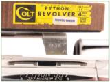 1970 Colt Python 357 4in Polished Nickel ANIB! - 4 of 4