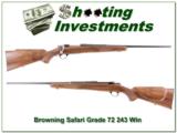 Browning Safari Grade 243 1972 made in Exc Cond - 1 of 4