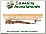 Weatherby Mark V Deluxe 9-lug 30-06 in box! - 1 of 4