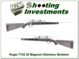 Ruger 77/22 22 Magnum Stainless All-Weather Skeleton with scope - 1 of 4