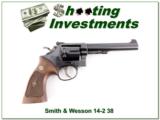 Smith & Wesson 14-2 38 Special 6in blued Exc Cond - 1 of 4