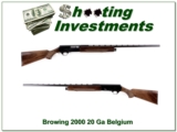 Browning 2000 Belgium made 20 Gauge Magnum VR! - 1 of 4